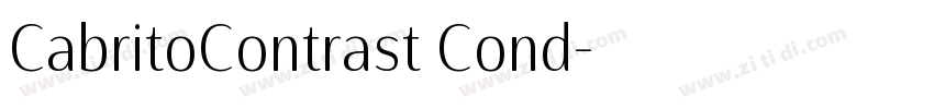 CabritoContrast Cond字体转换